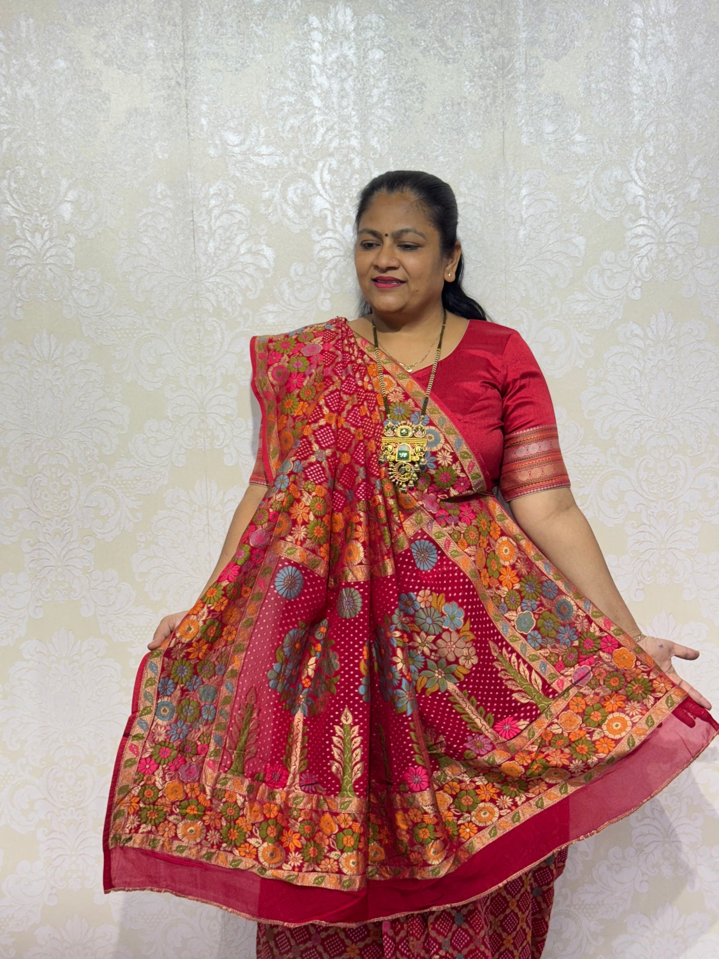 PURE JORJET RED BANDHANI