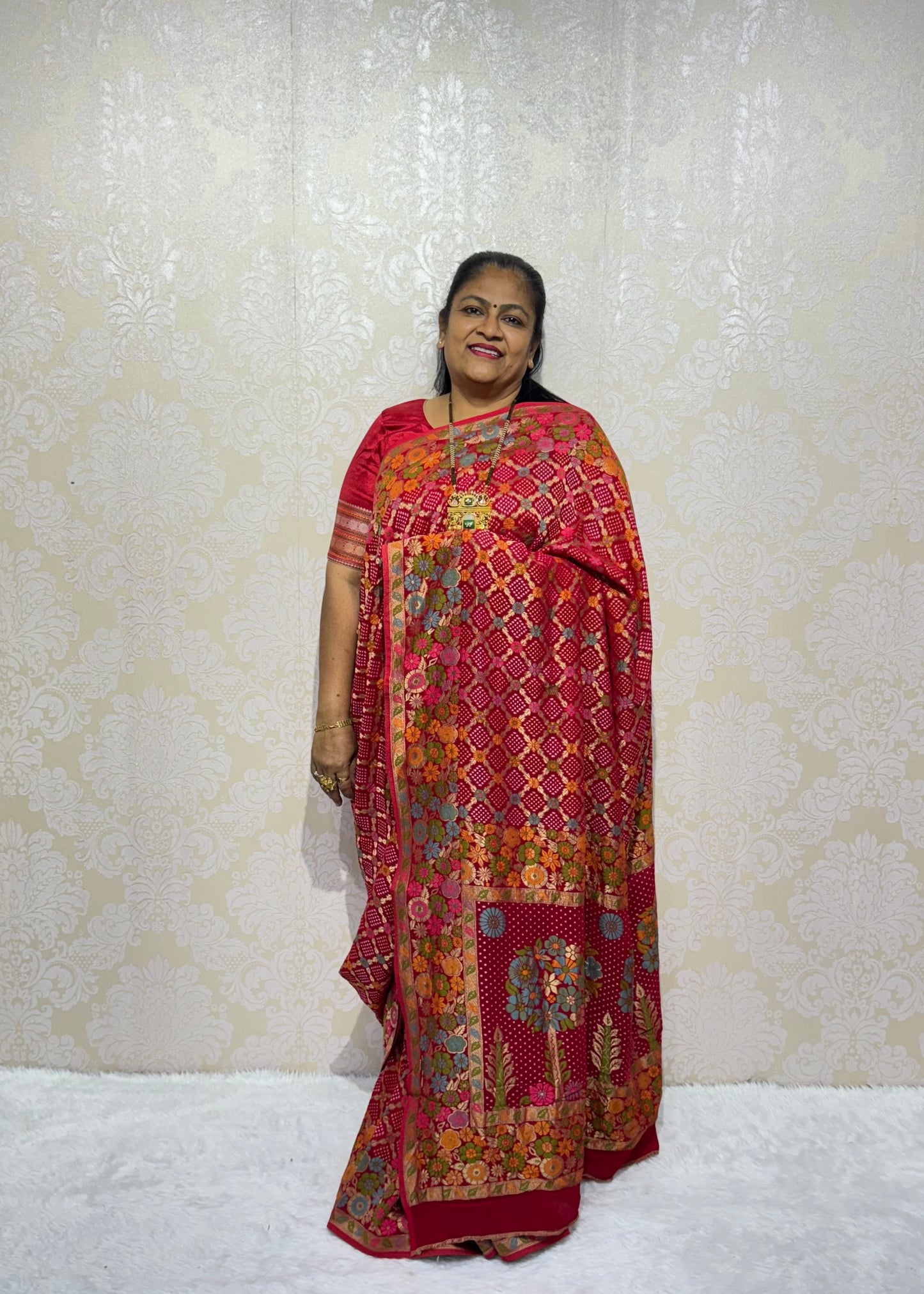 PURE JORJET RED BANDHANI