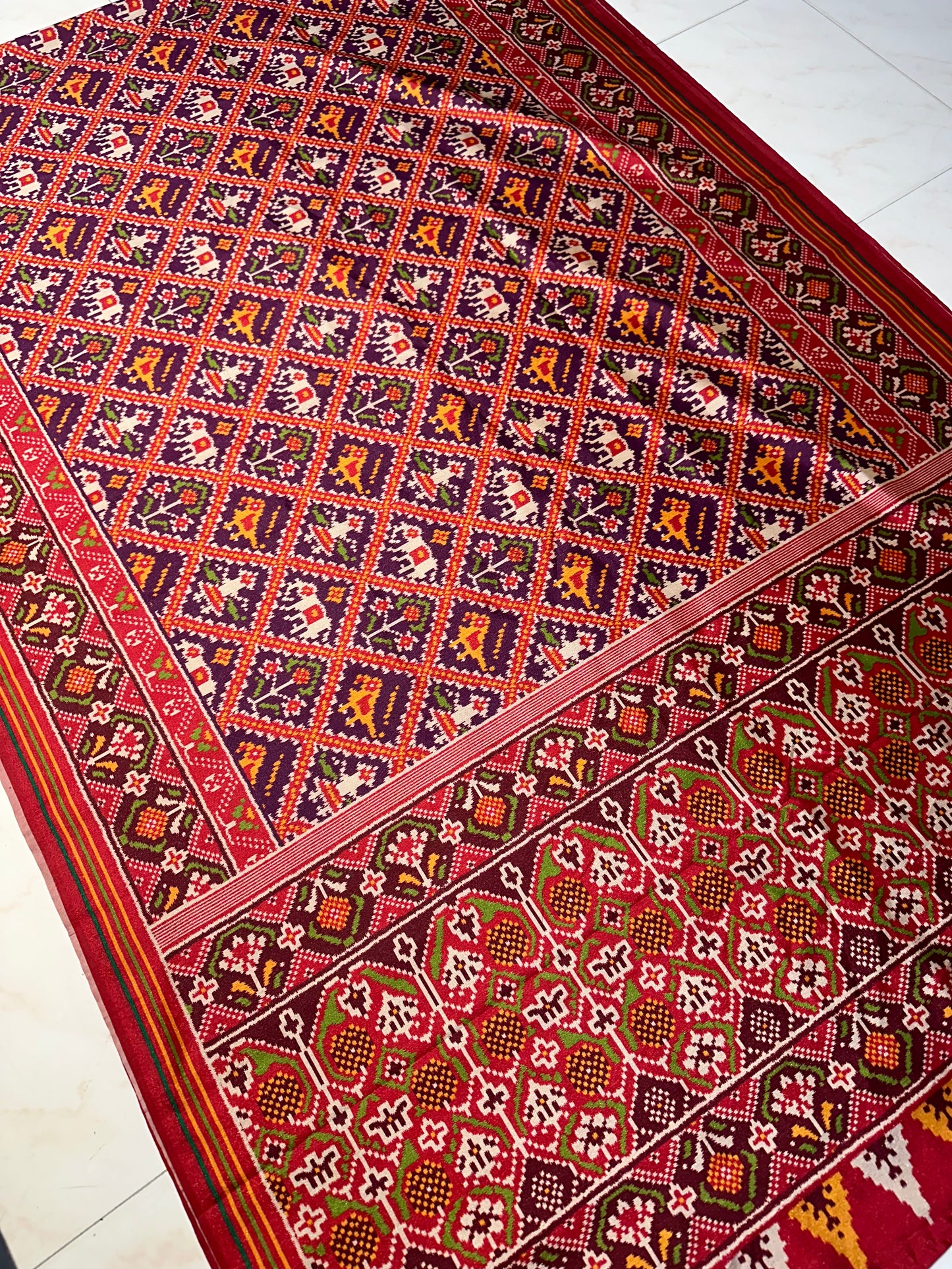 BHAGALPURI RED CROSS PRINT