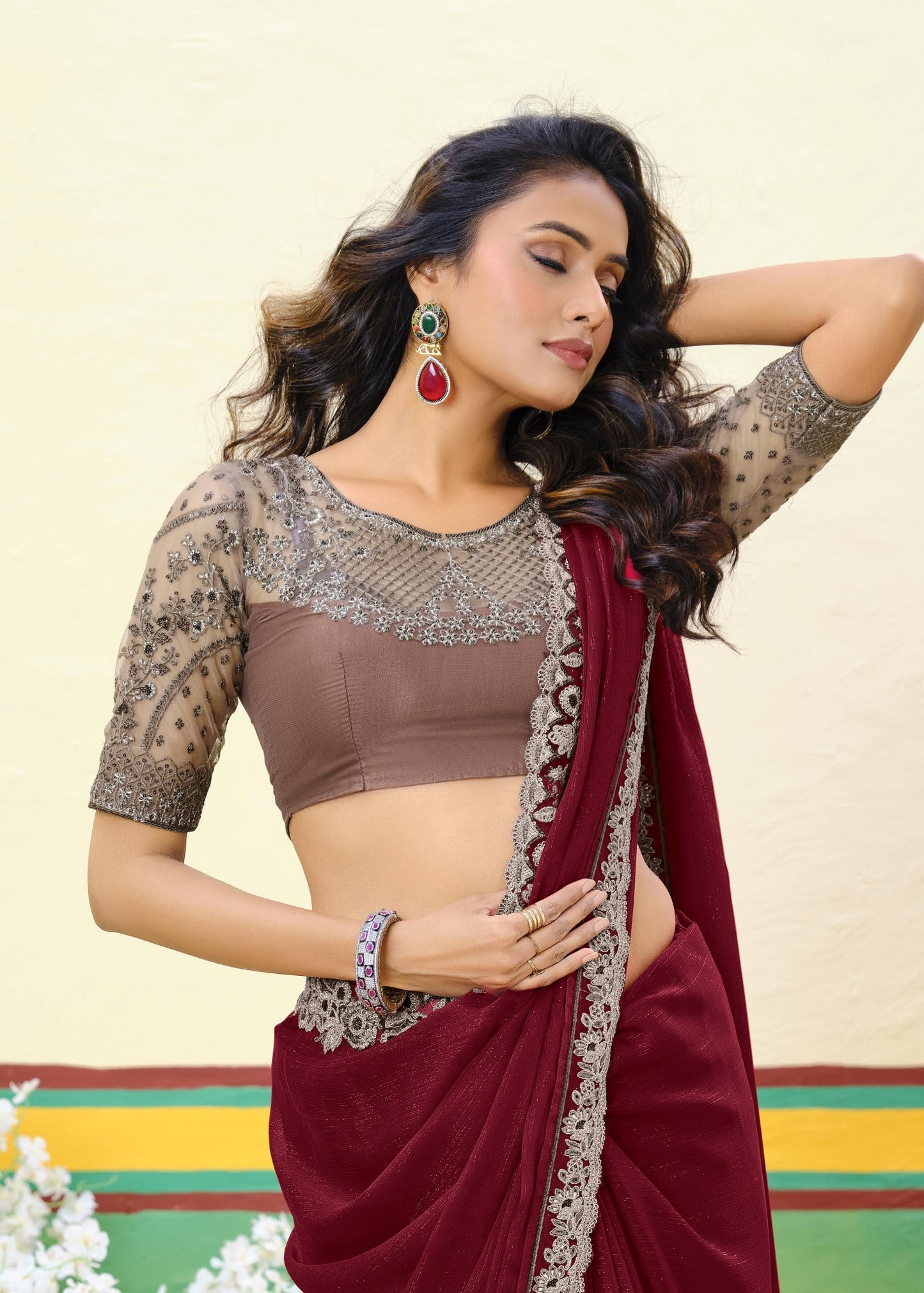 DESIGNER WORK SAREE