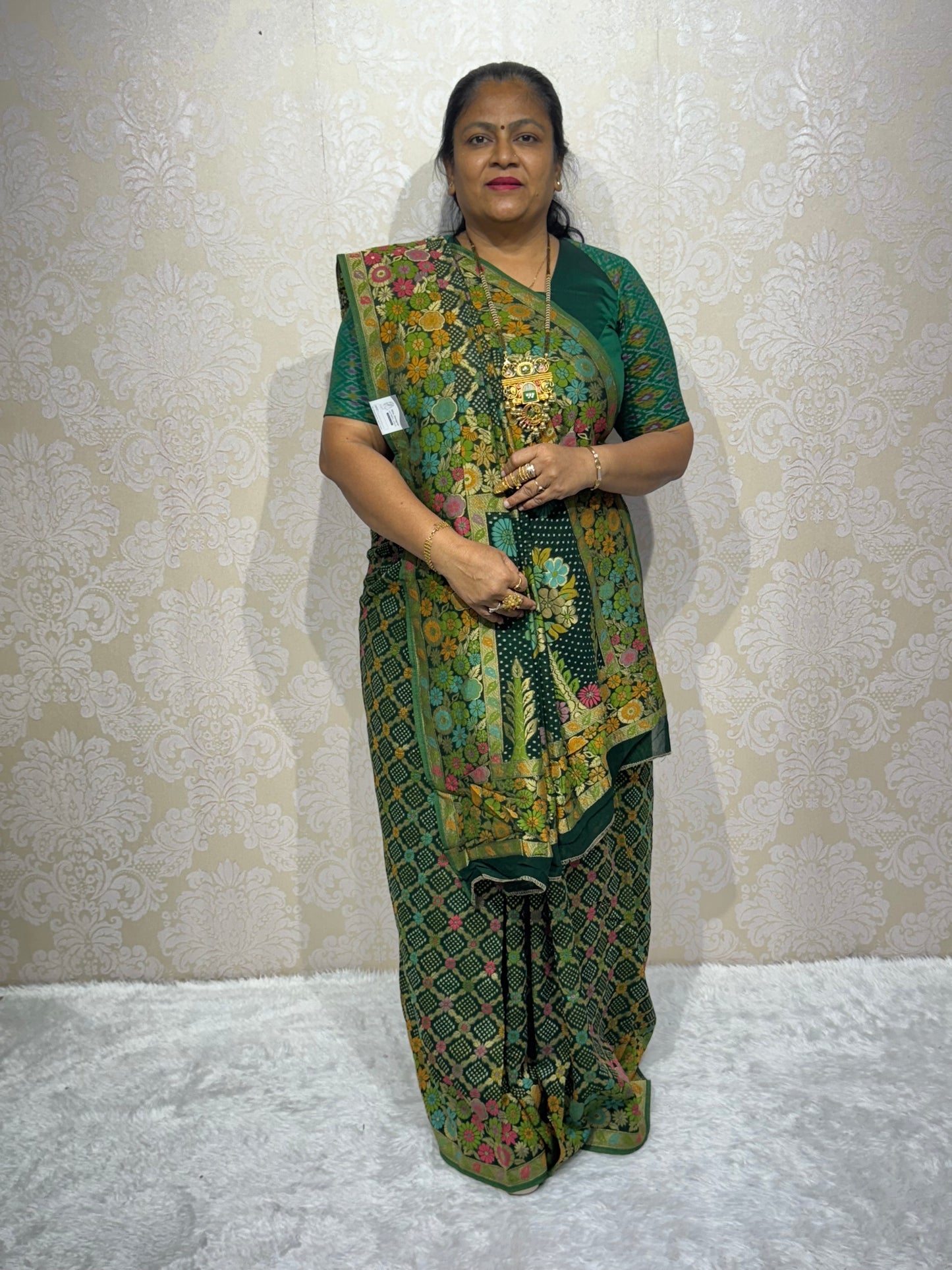 PURE JORJET GREEN BANDHANI