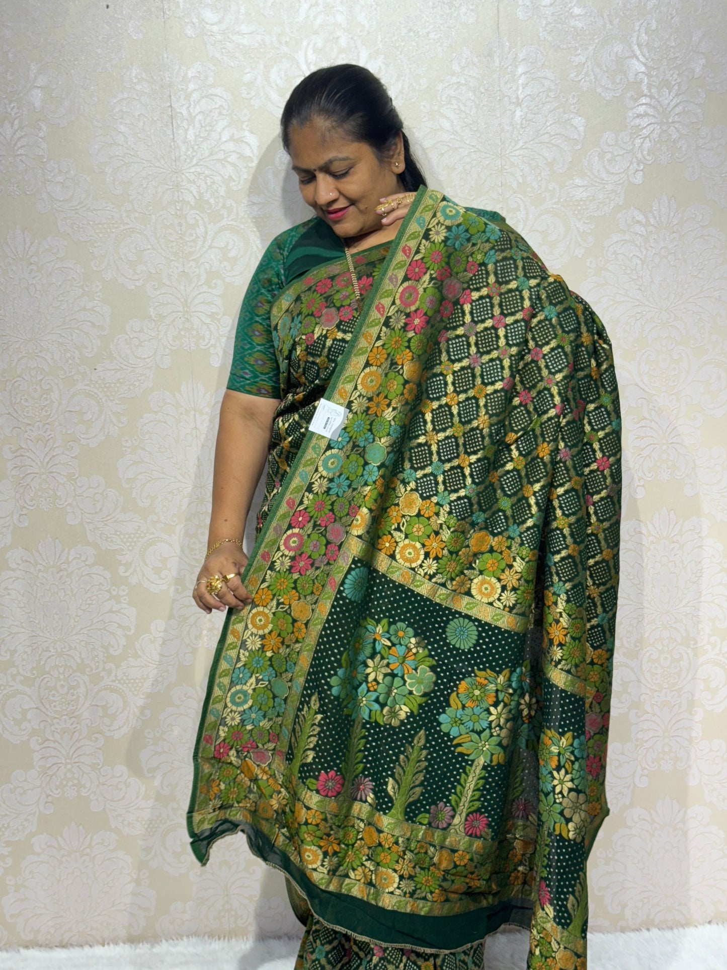 PURE JORJET GREEN BANDHANI