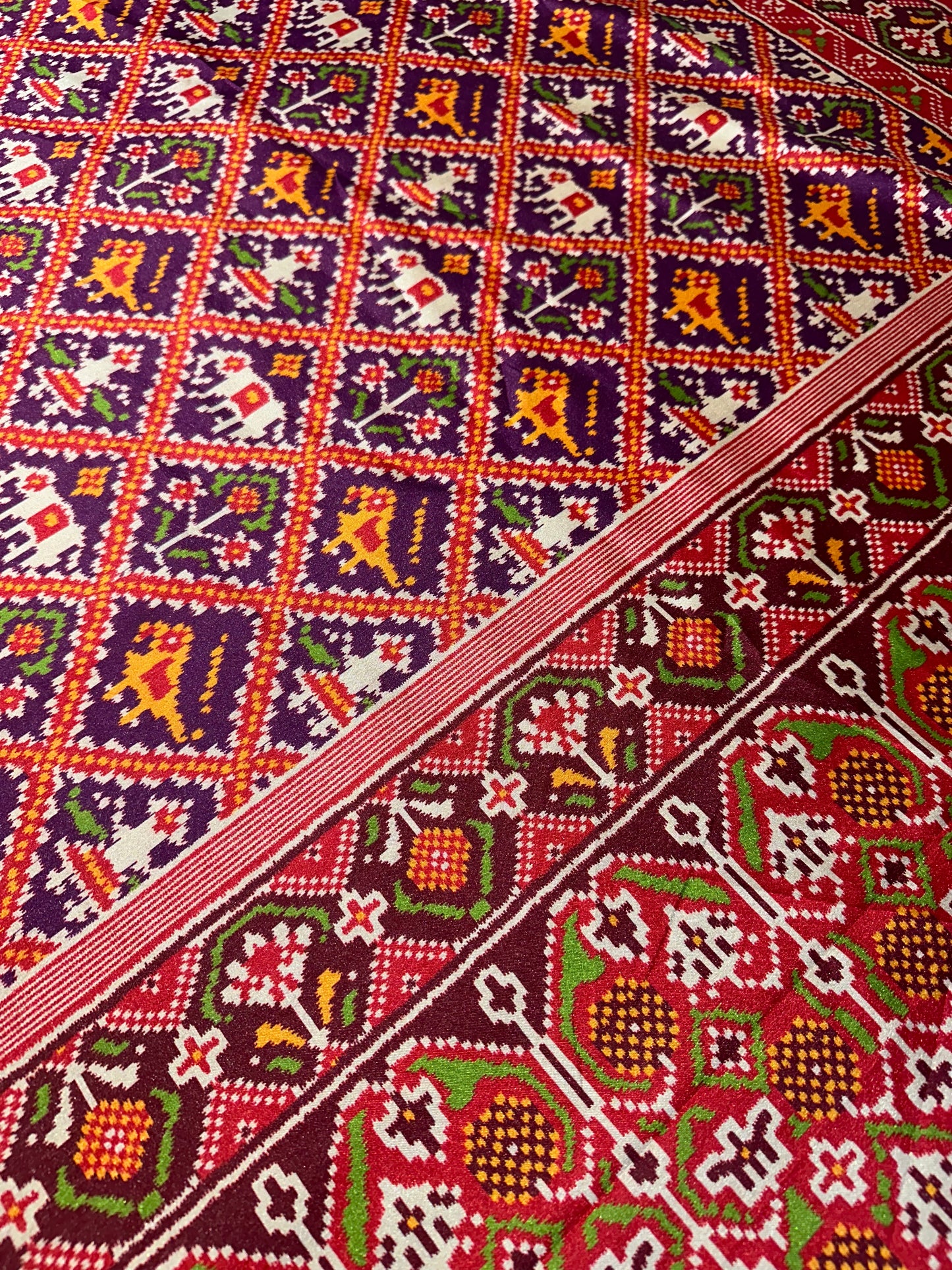 BHAGALPURI RED CROSS PRINT