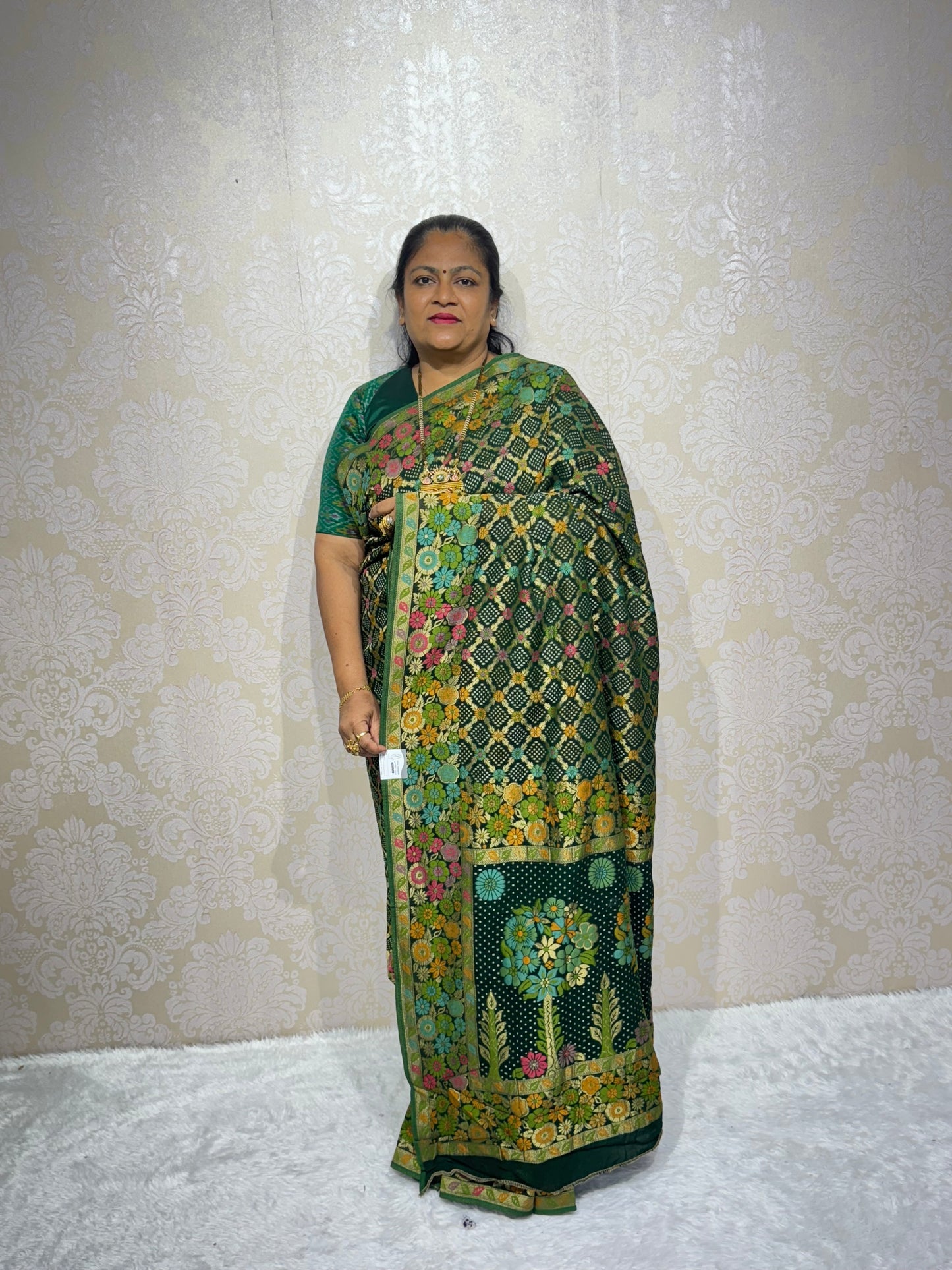 PURE JORJET GREEN BANDHANI