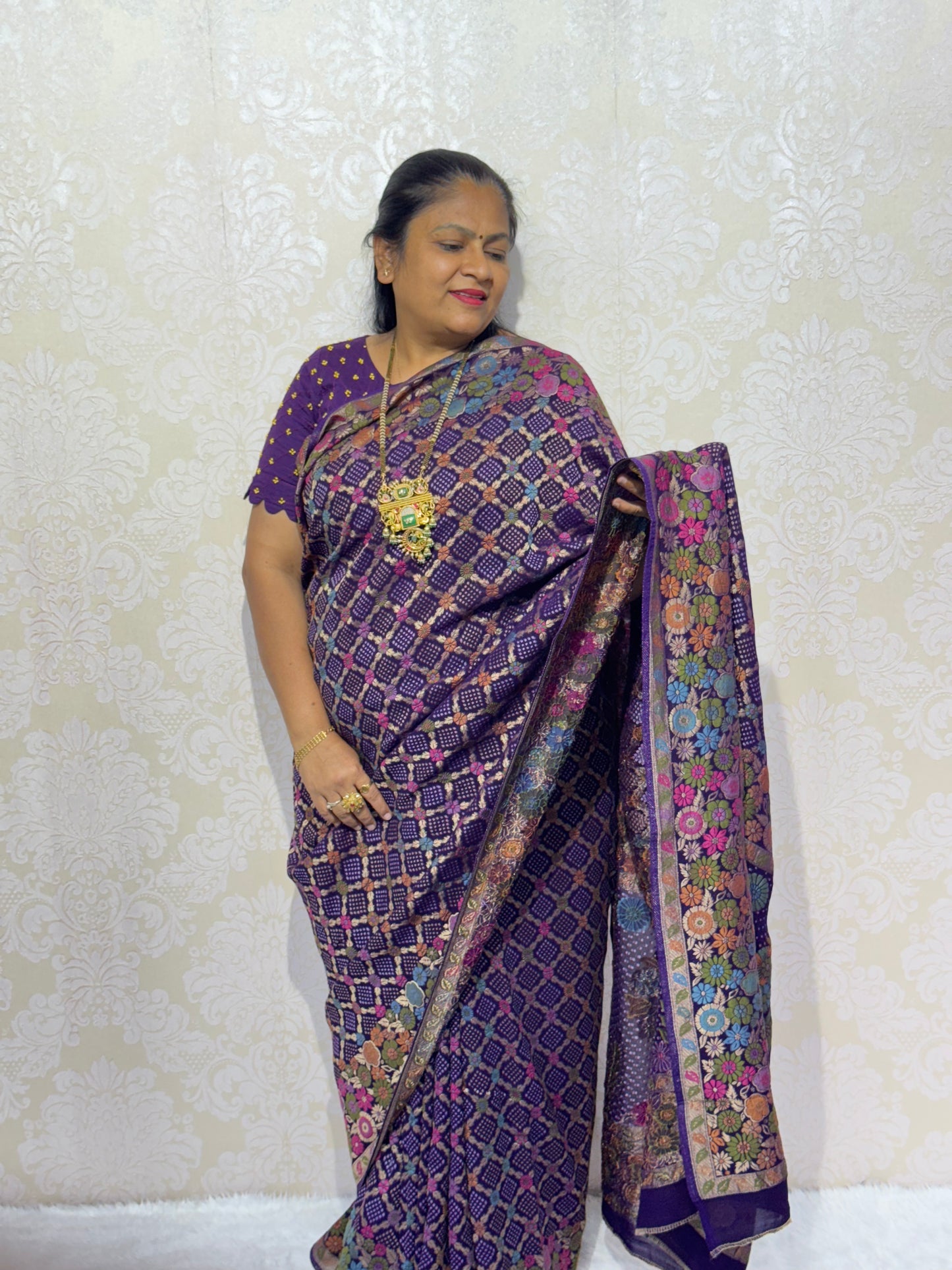 PURE JORJET PURPLE BANDHANI