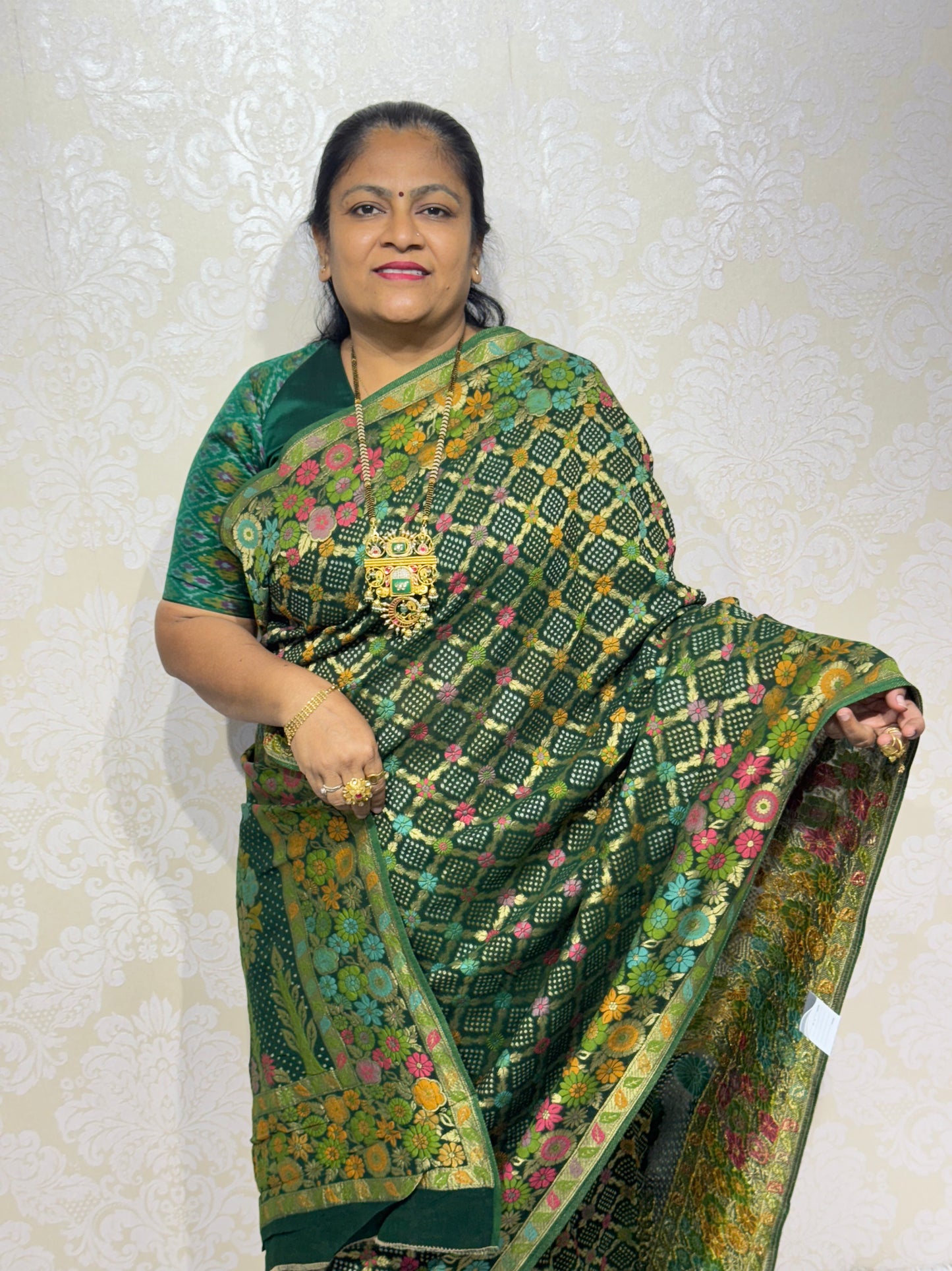 PURE JORJET GREEN BANDHANI