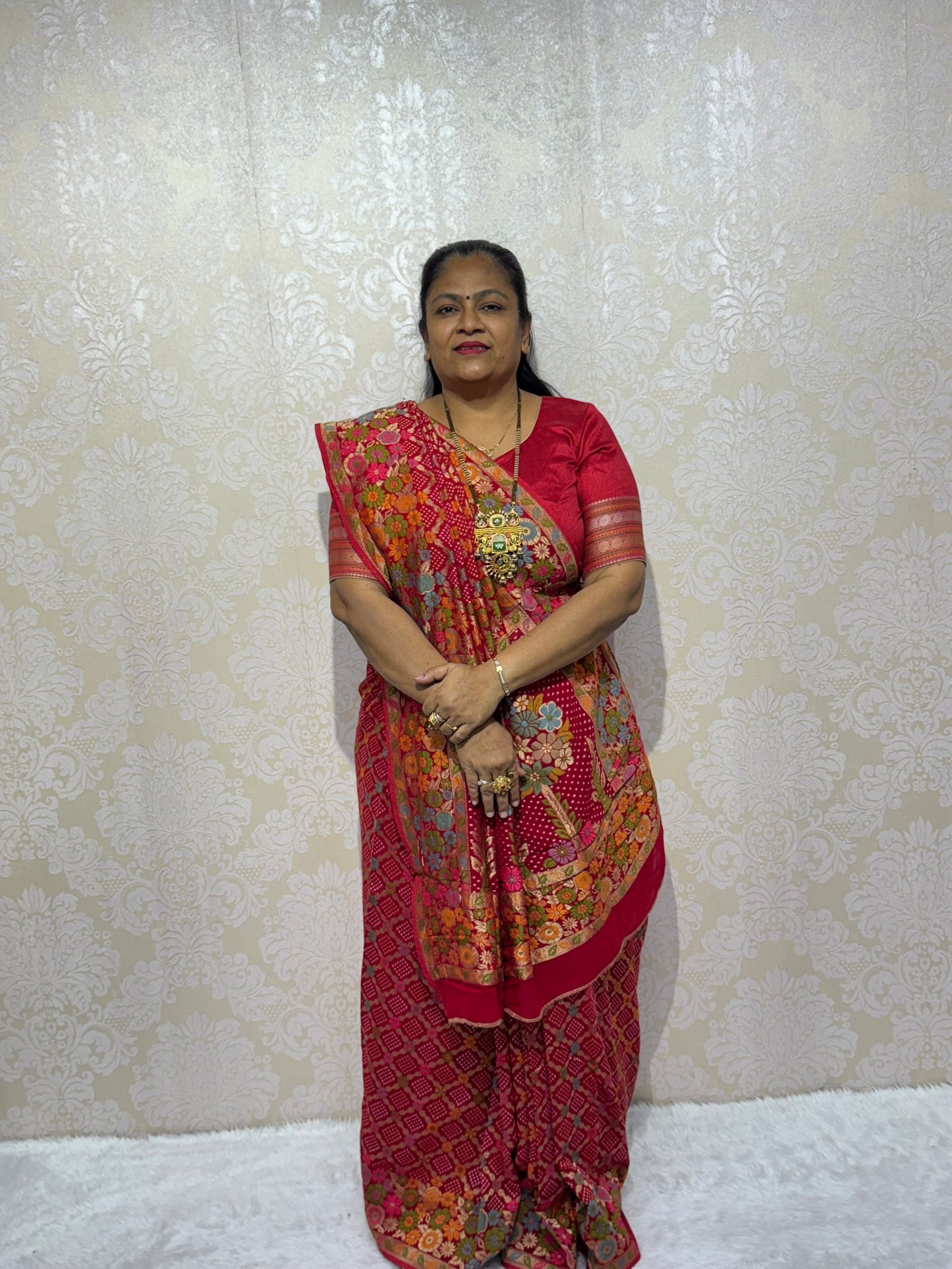 PURE JORJET RED BANDHANI