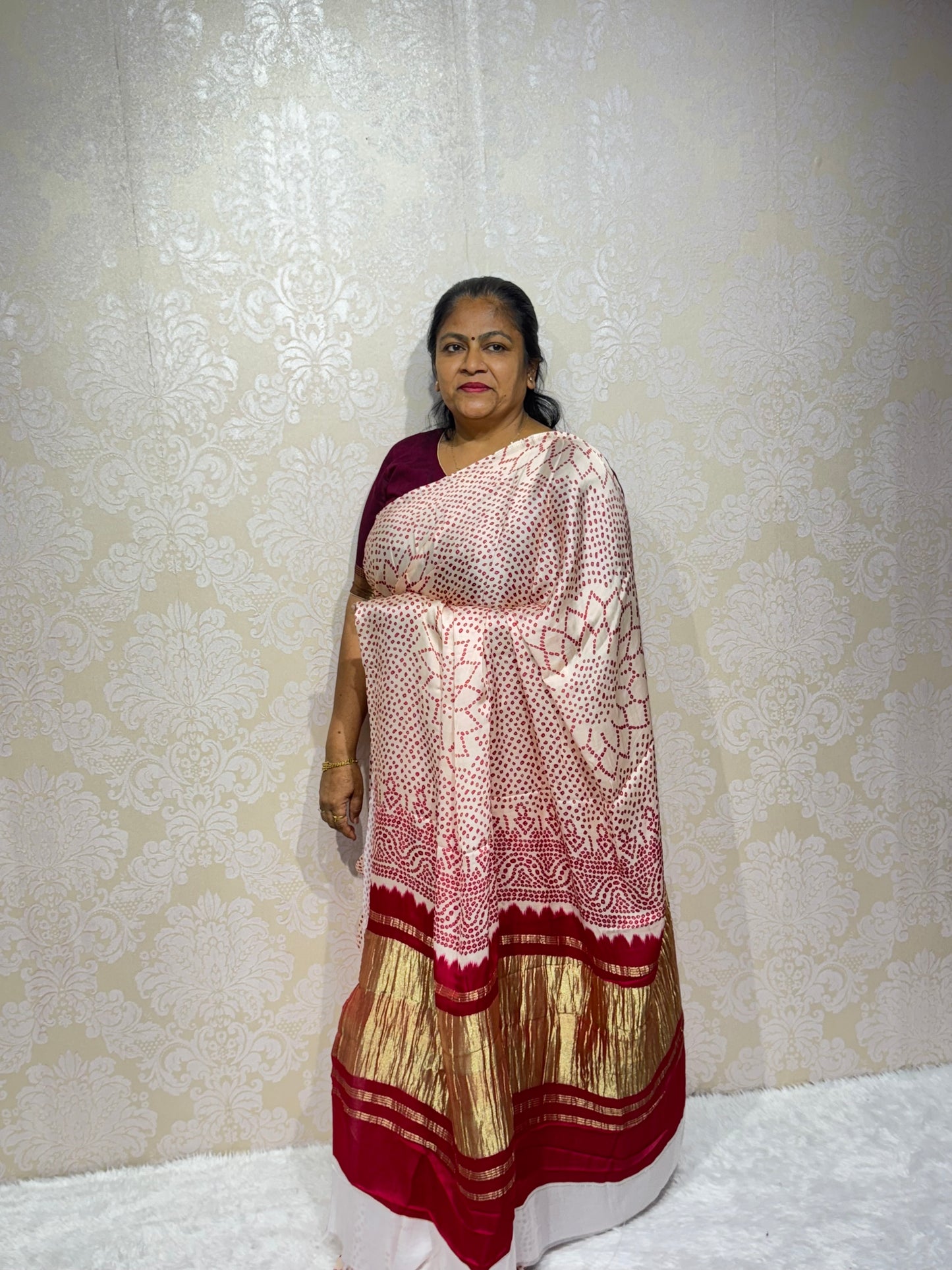 PURE GAJI RANI SILK BANDHANI