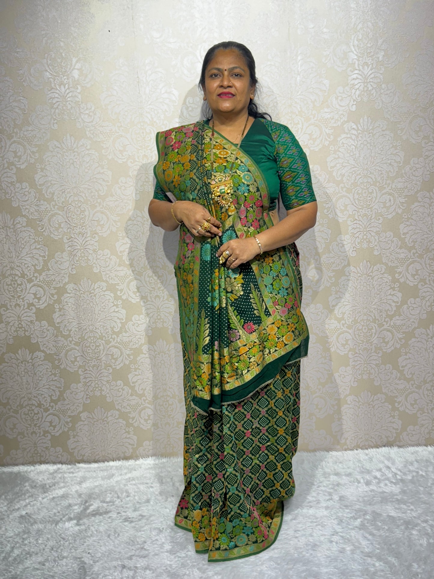 PURE JORJET GREEN BANDHANI
