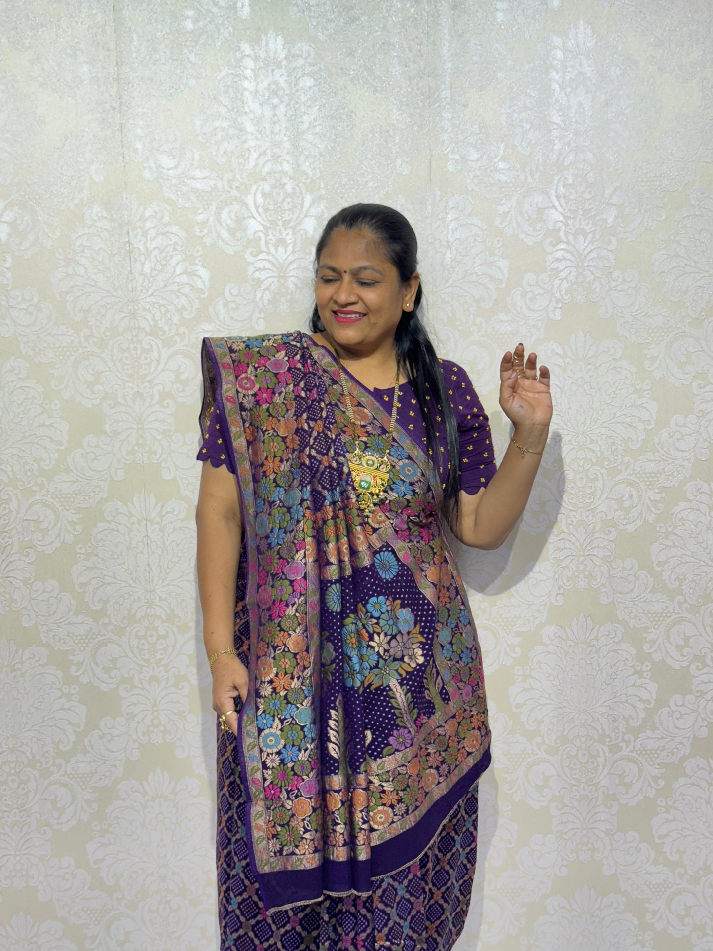 PURE JORJET PURPLE BANDHANI