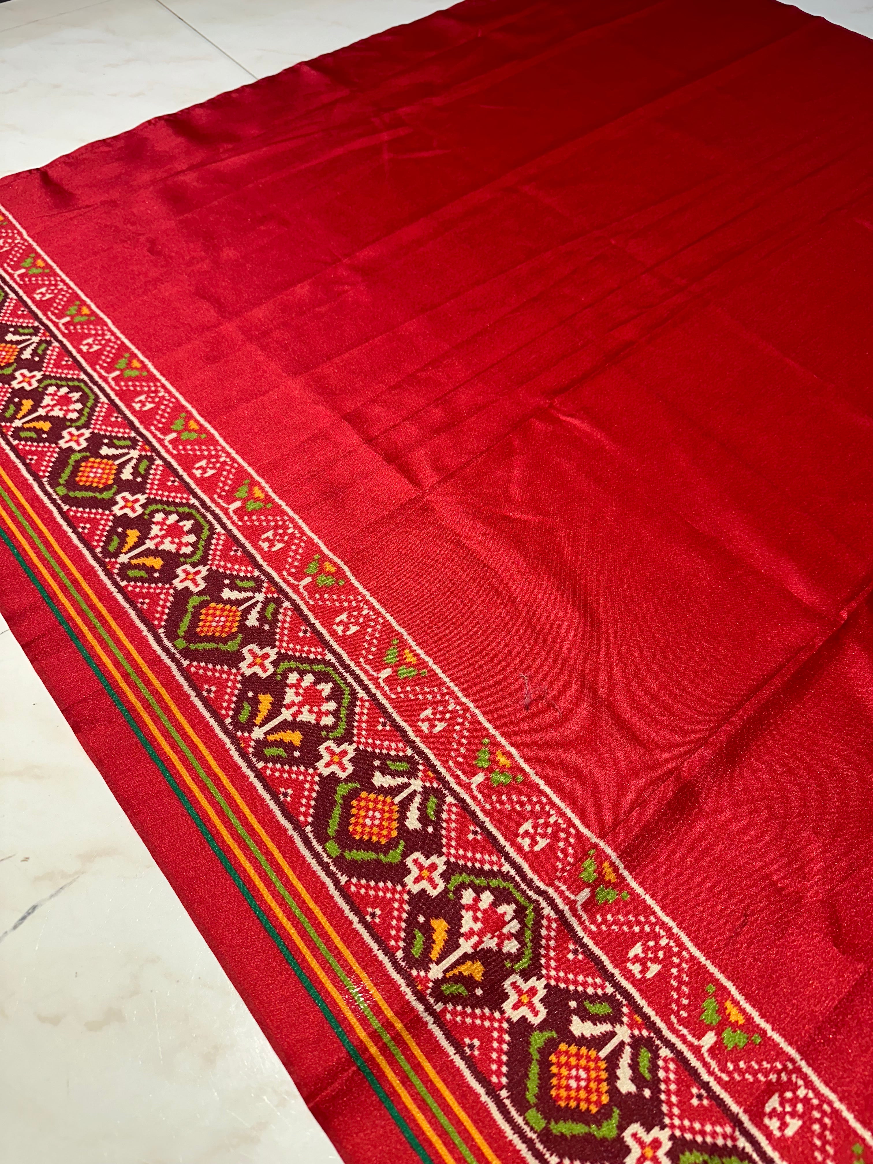 Cross Print Patola Pure Look