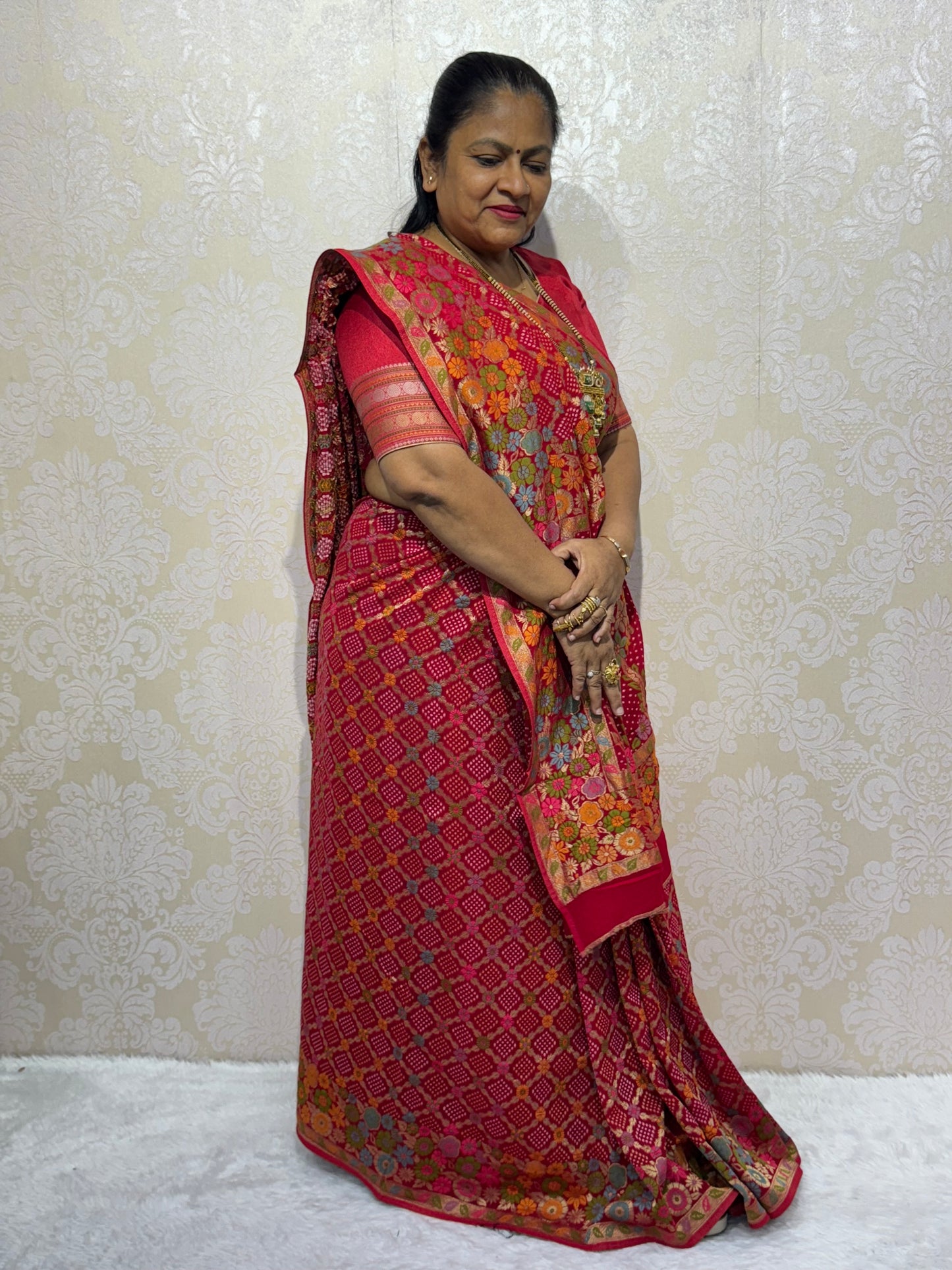 PURE JORJET RED BANDHANI