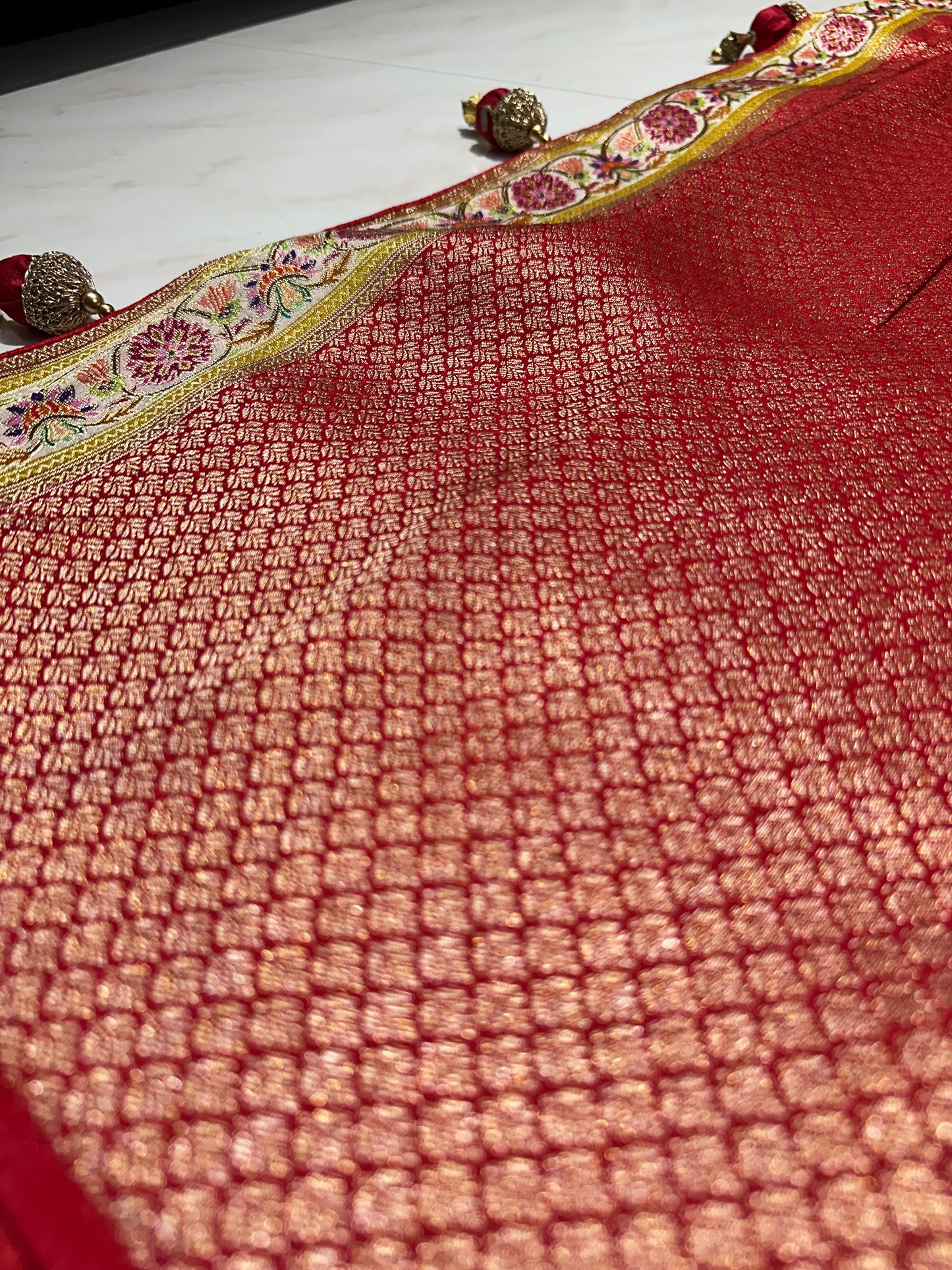 Pashmina silk saree