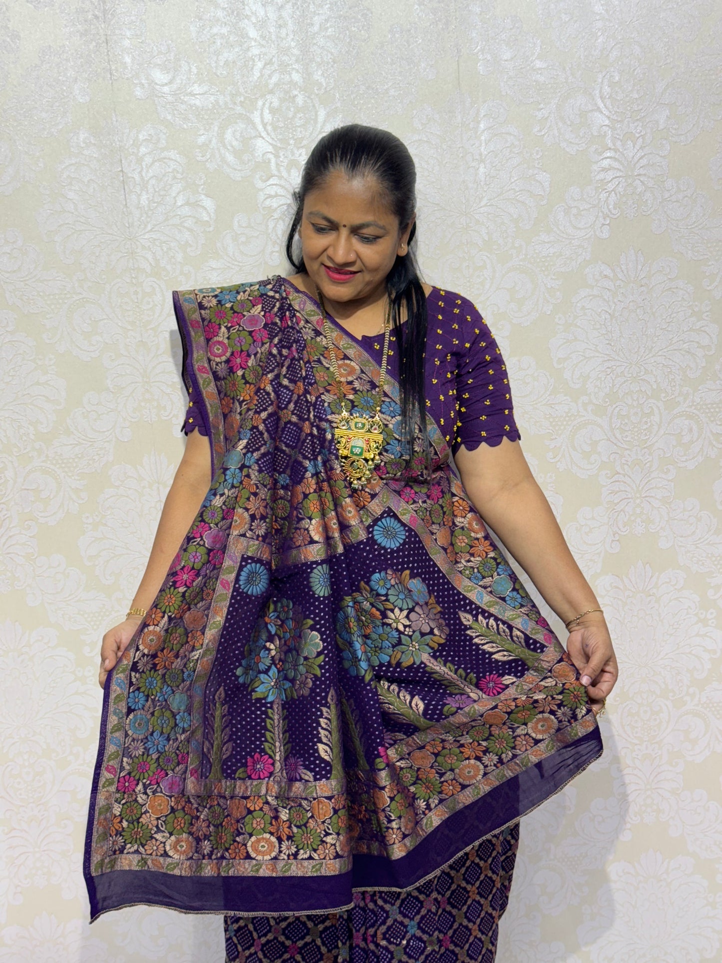 PURE JORJET PURPLE BANDHANI