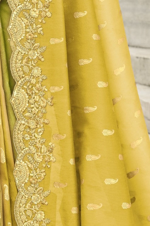 PURE SILK HEAVY WORK SAREE