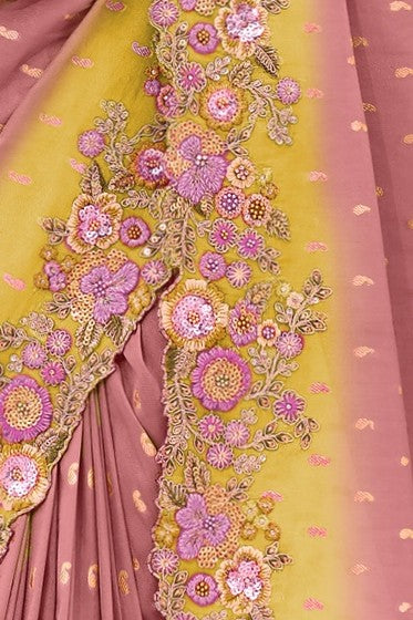 PURE SILK HEAVY WORK SAREE