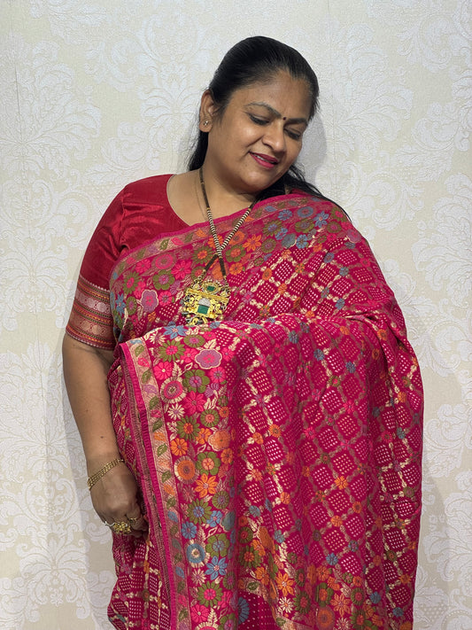 Pure jorjet rani bandhani