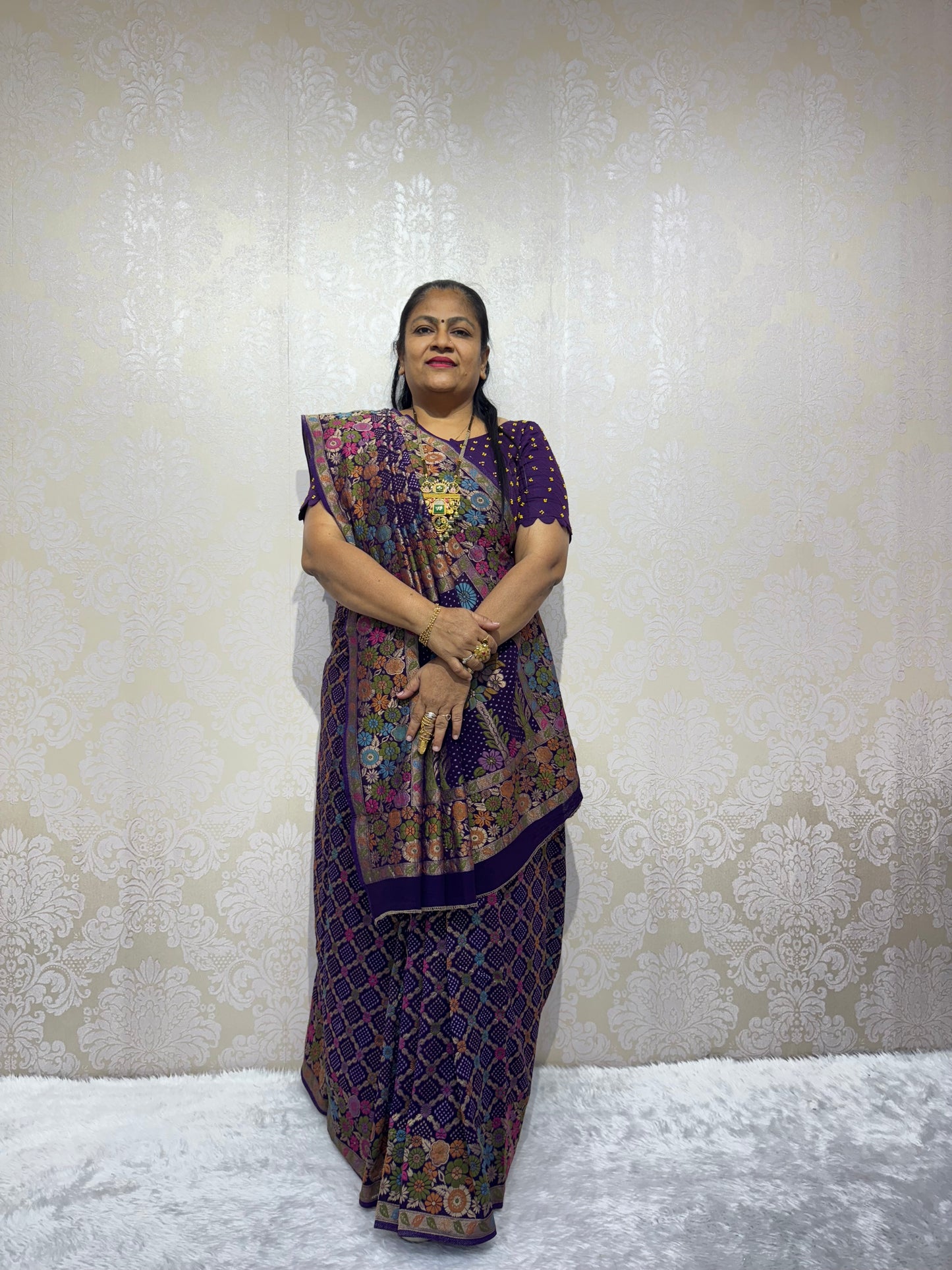 PURE JORJET PURPLE BANDHANI