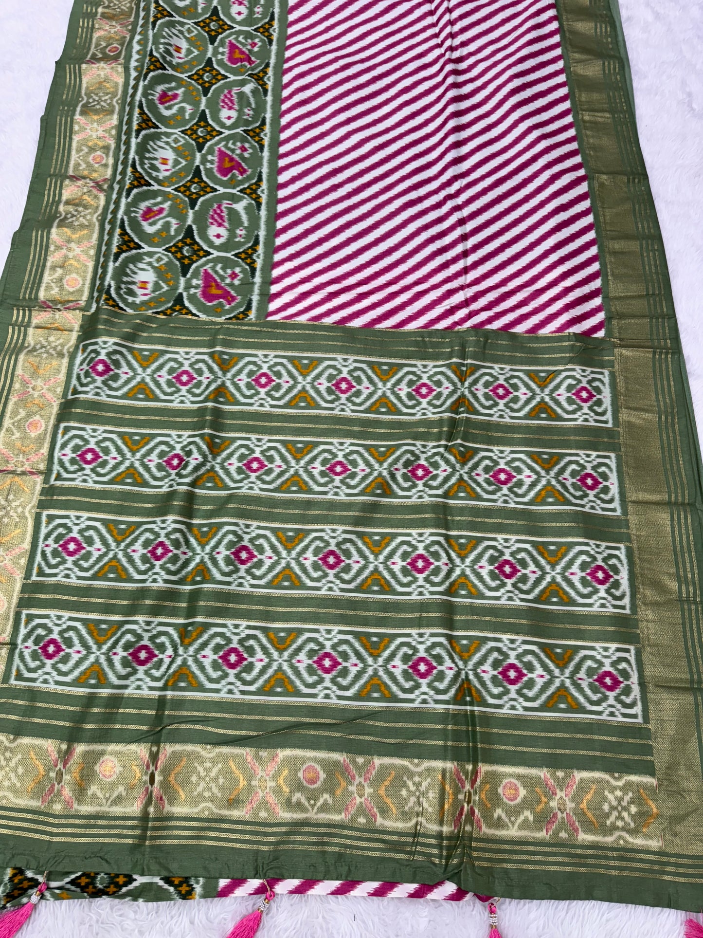 Pure look patola saree