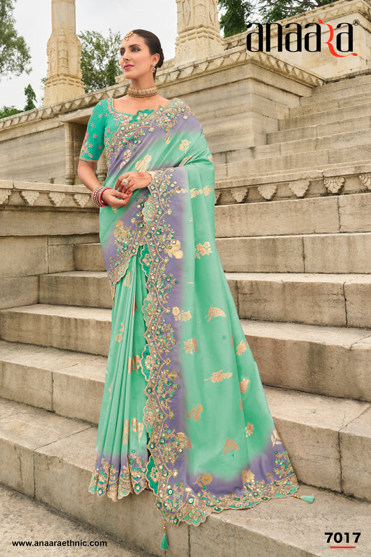 PURE SILK HEAVY WORK SAREE