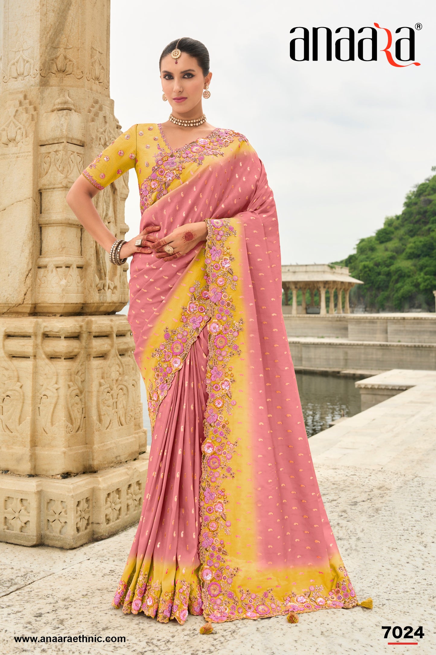 PURE SILK HEAVY WORK SAREE