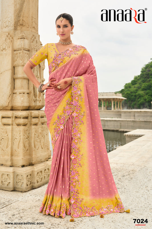 PURE SILK HEAVY WORK SAREE