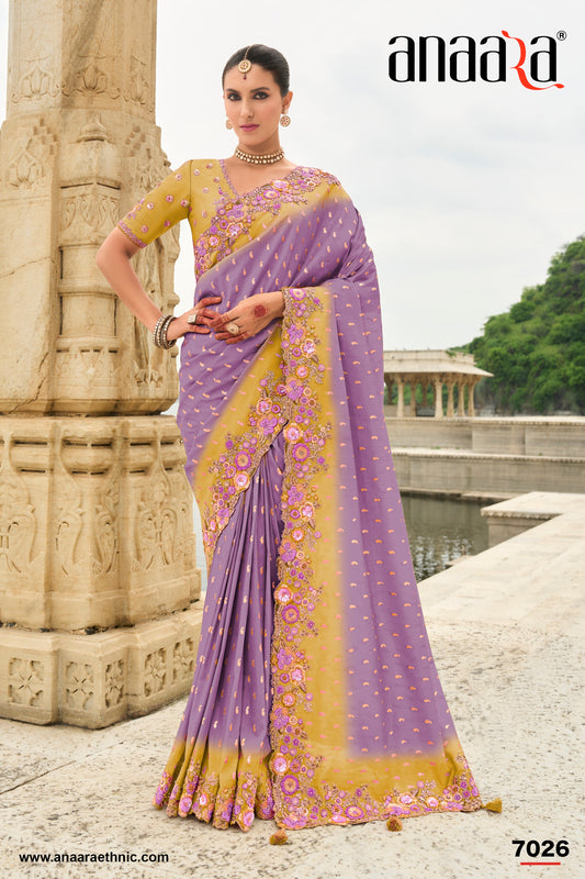 PURE SILK HEAVY WORK SAREE