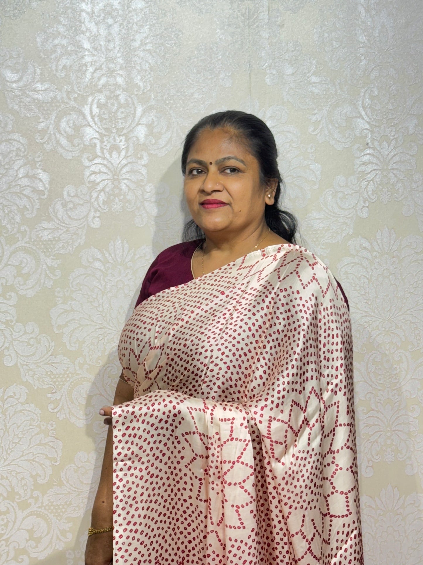 PURE GAJI RANI SILK BANDHANI