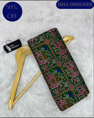 Green hathi ambadi design pure look patola saree
