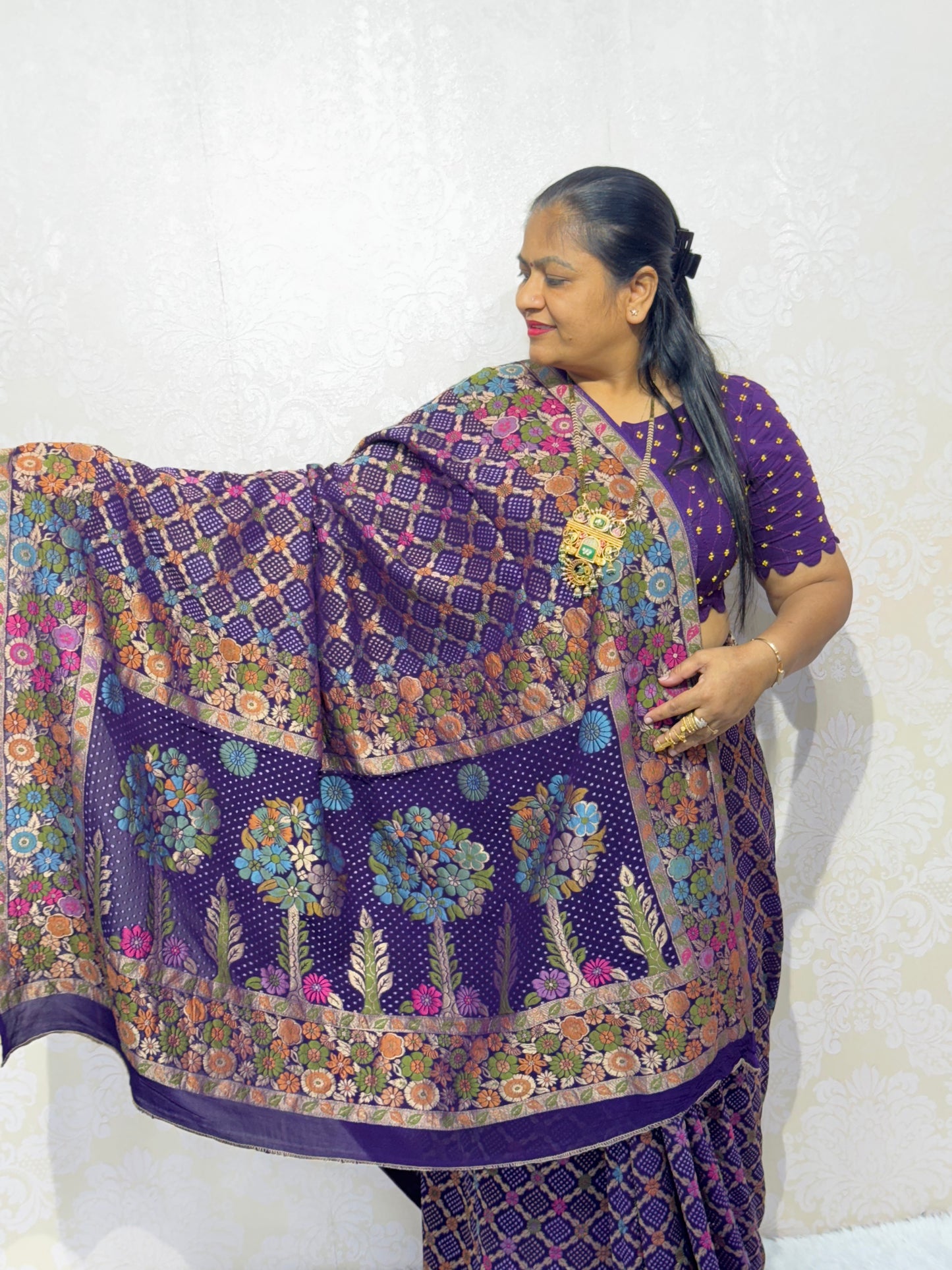 PURE JORJET PURPLE BANDHANI