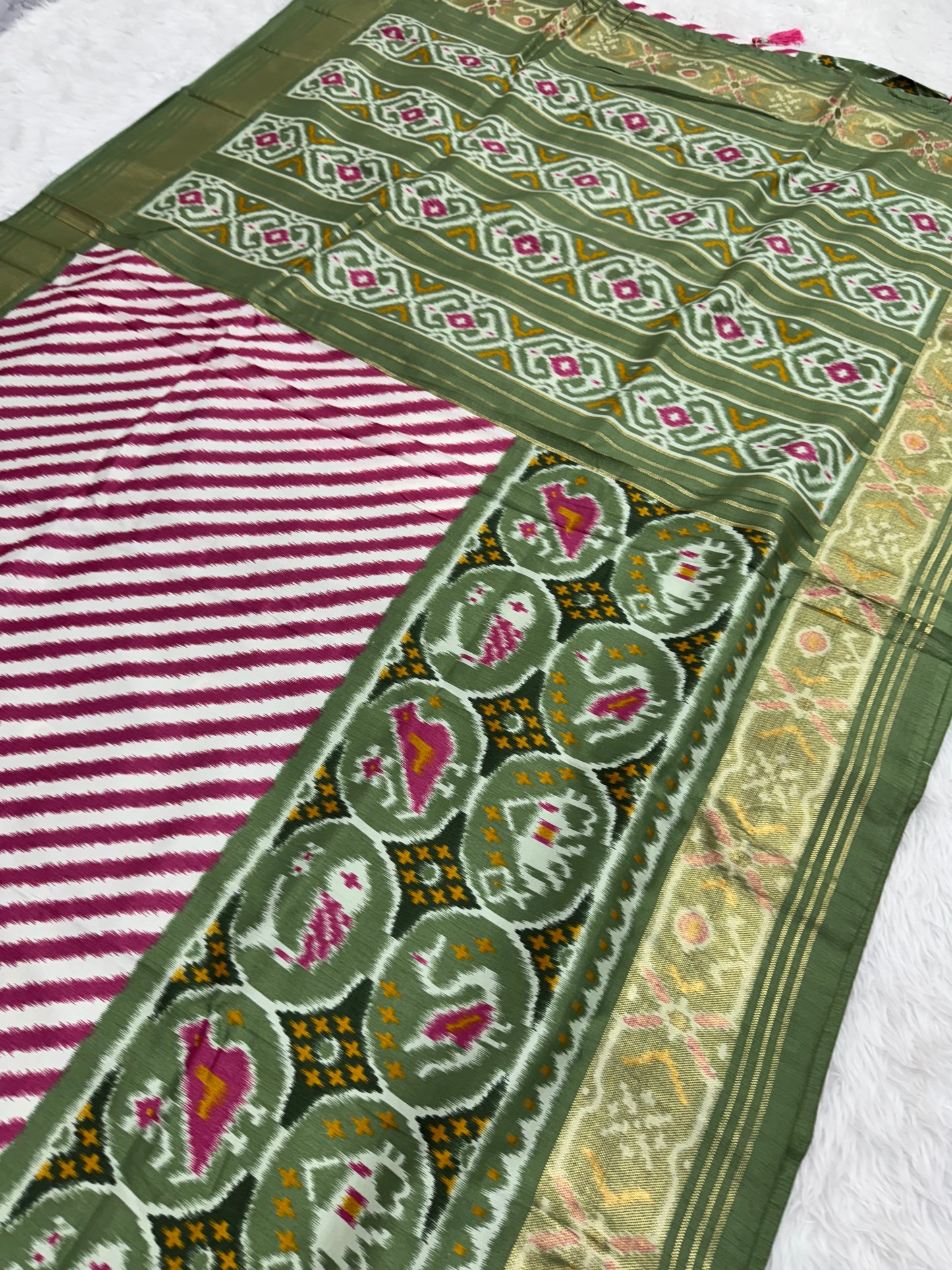Pure look patola saree