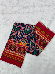 EXCLUSIVE 6 FIGURES BIG ADTALA DESIGNER SEMI DOUBLE IKAT PATOLA SAREE