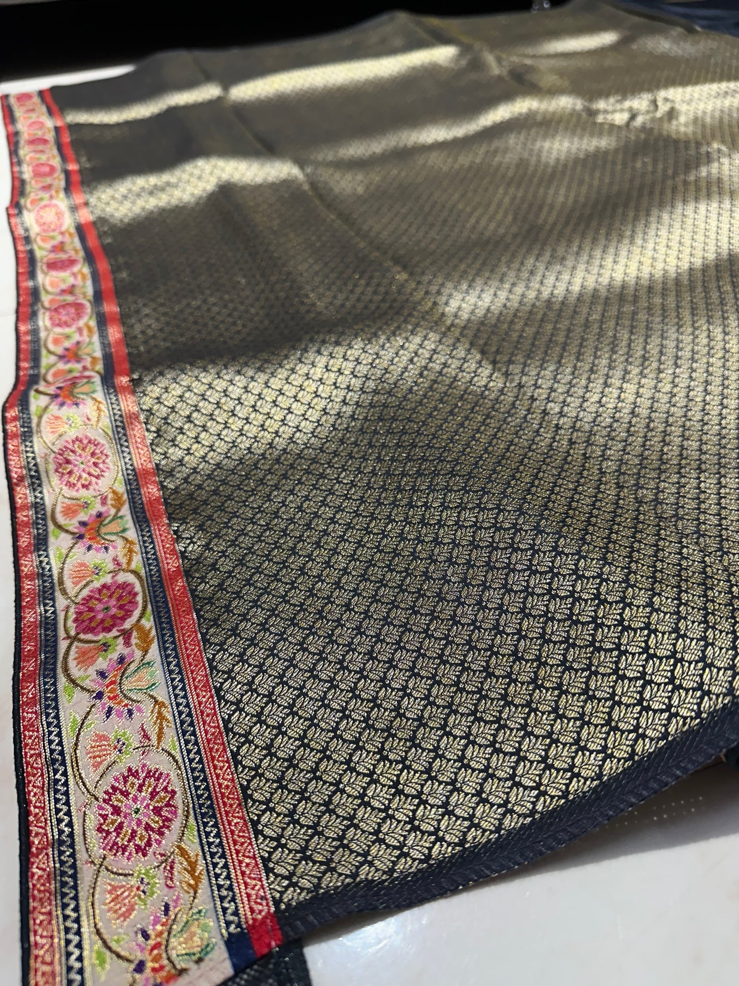 Pashmina silk saree