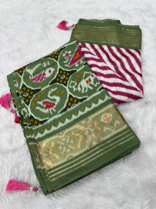 Pure look patola saree
