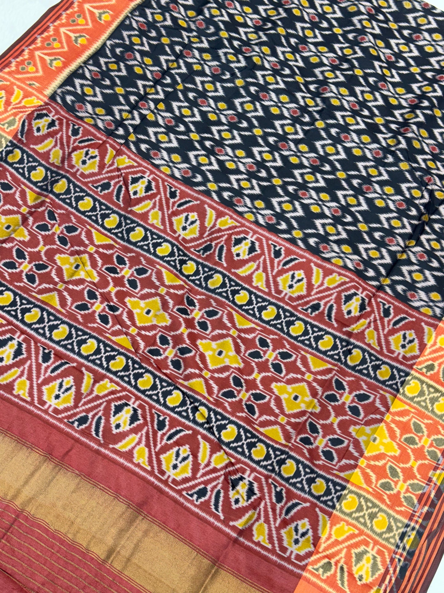 BLACK IKKAT PATOLA