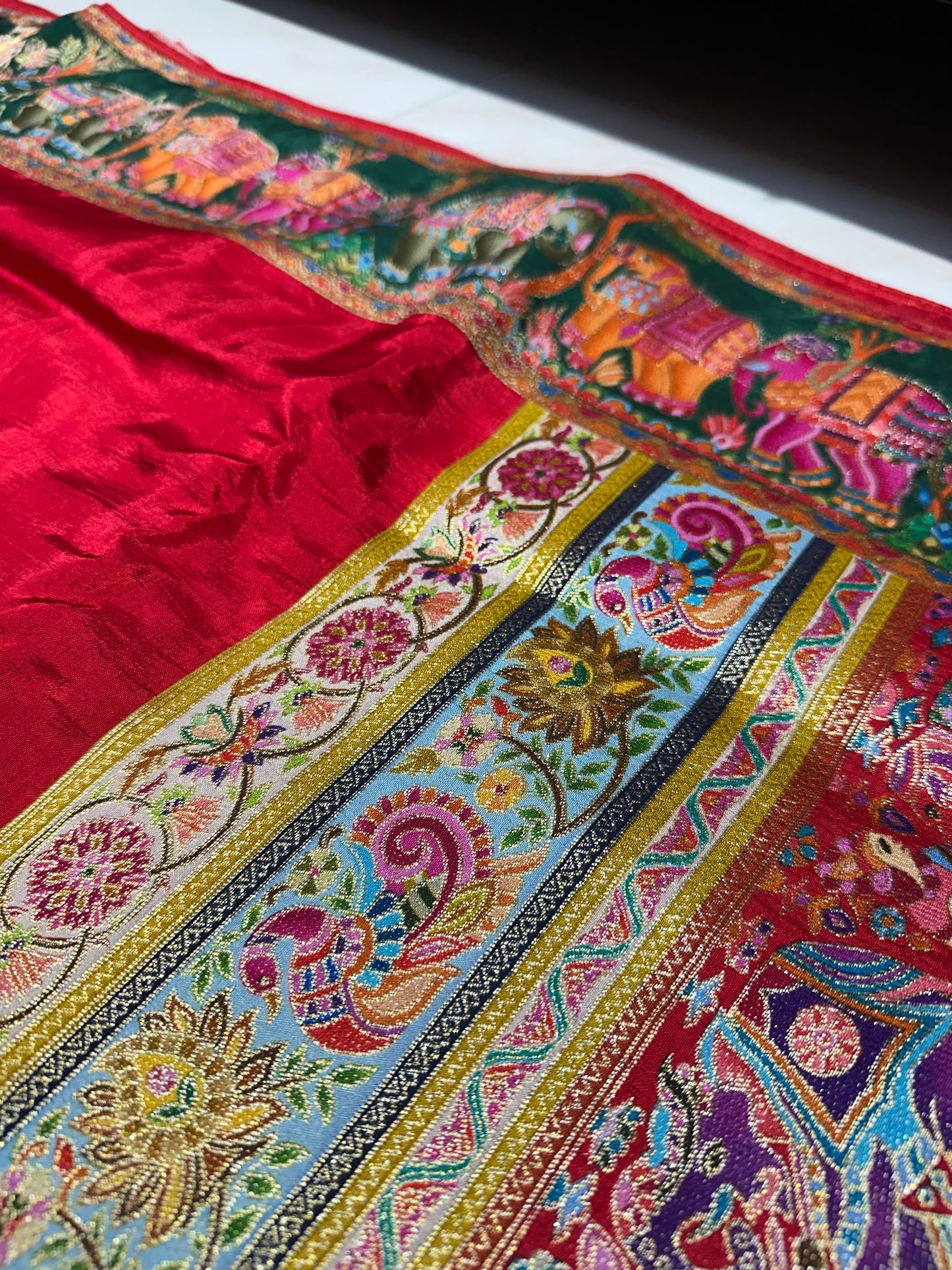 Pashmina silk saree