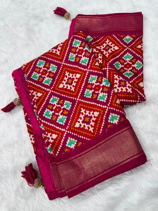 Pure look patola saree